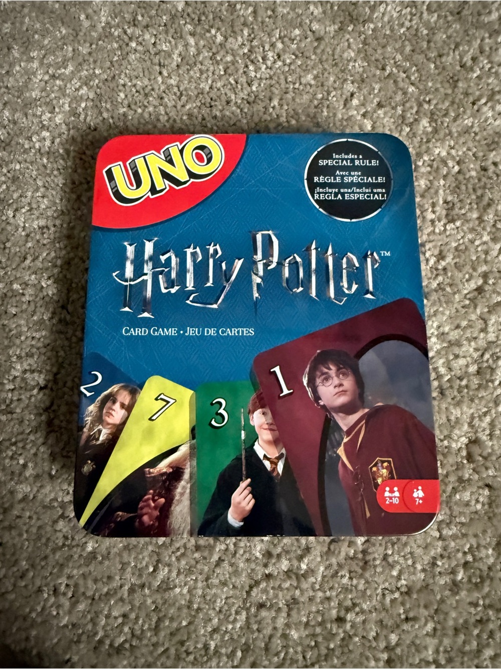 Harry Potter UNO Card Game – Blue Tin Edition